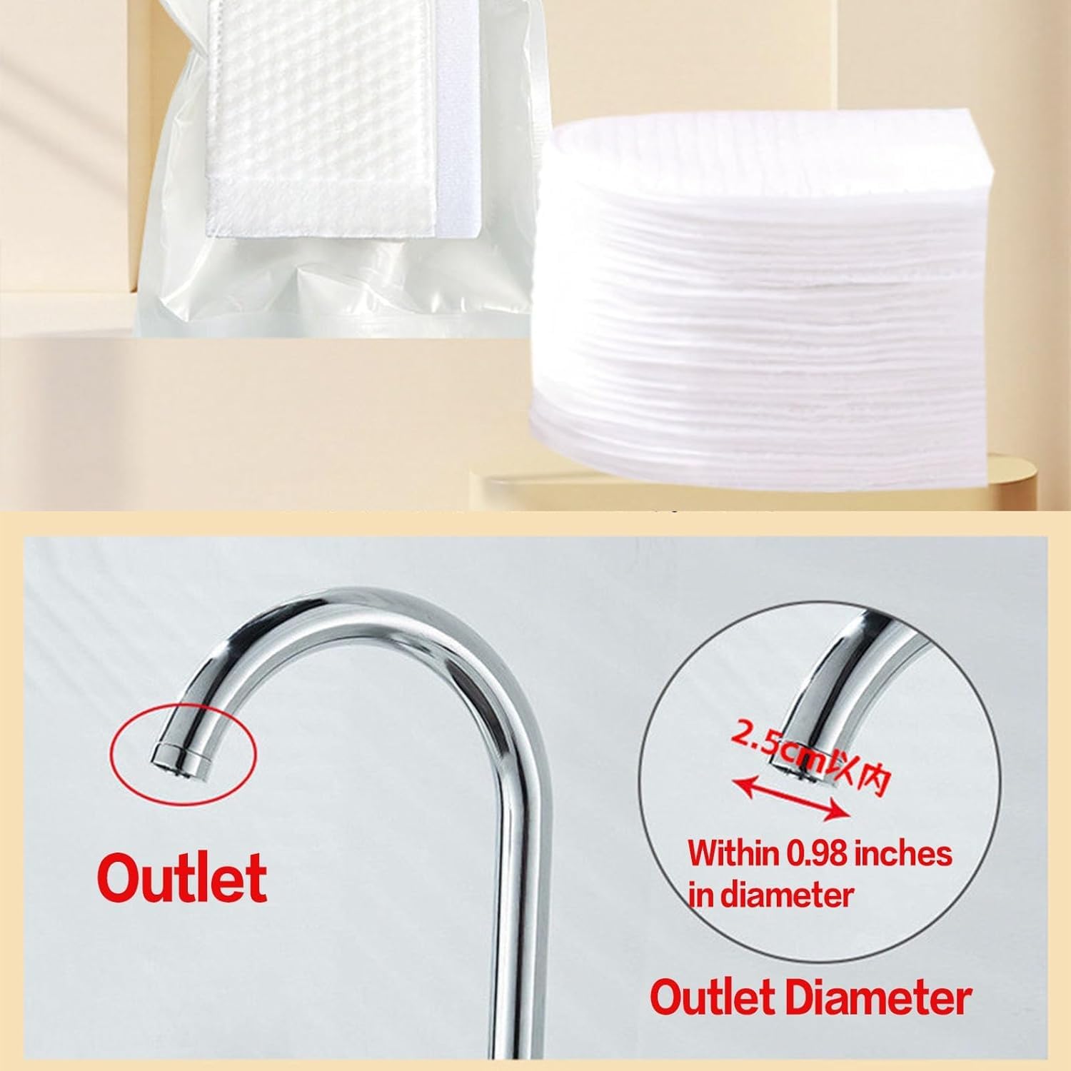 Cotton Water Filter Cover (Set of 5)