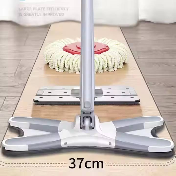 Self-Wringing X-Shape Flat Mop