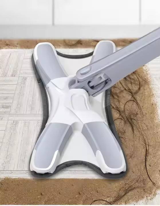 Self-Wringing X-Shape Flat Mop