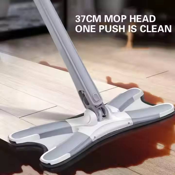 Self-Wringing X-Shape Flat Mop