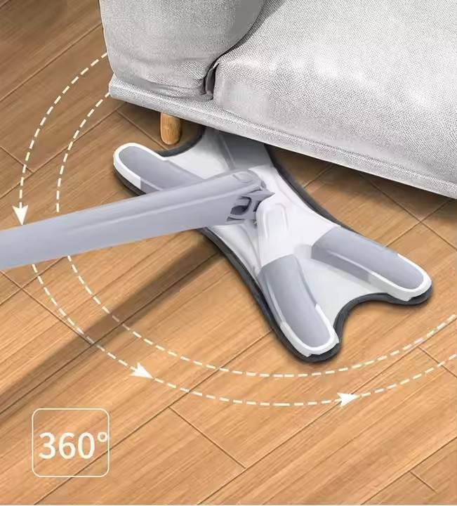 Self-Wringing X-Shape Flat Mop