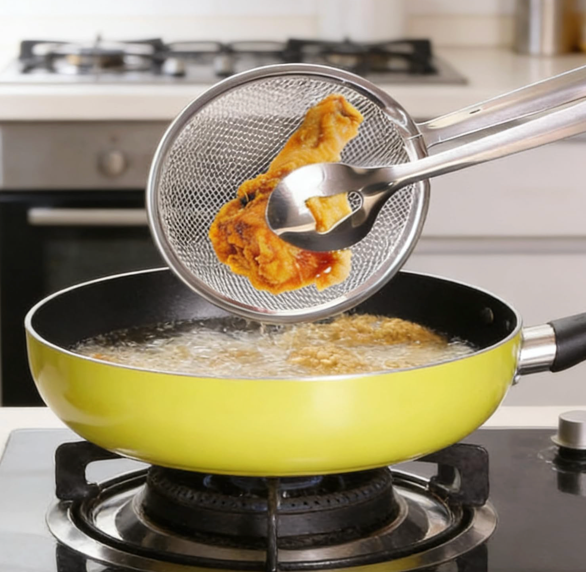 2 in 1 Kitchen Tong & Strainer
